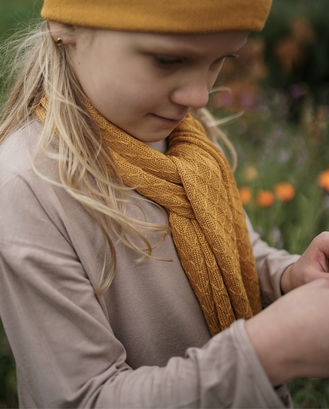 Bamboo scarf - ochre