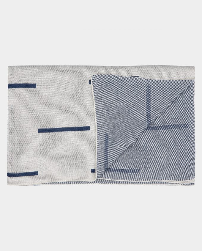 Bamboo blanket - Navy Stripes