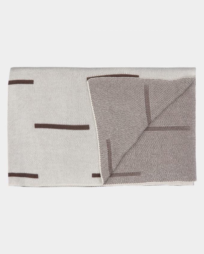 bamboo blanket - brown stripes