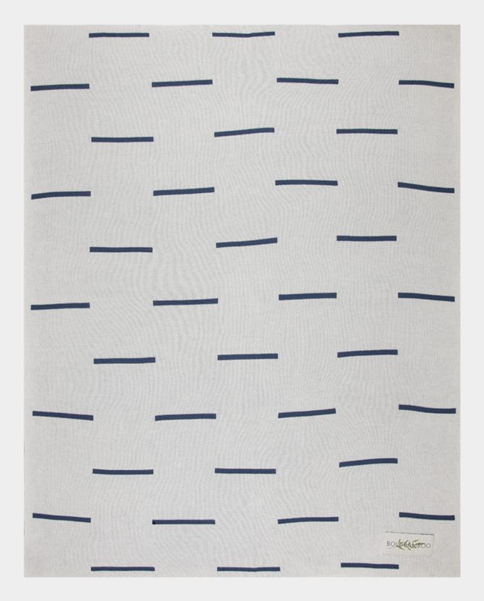 Bamboo blanket - Navy Stripes