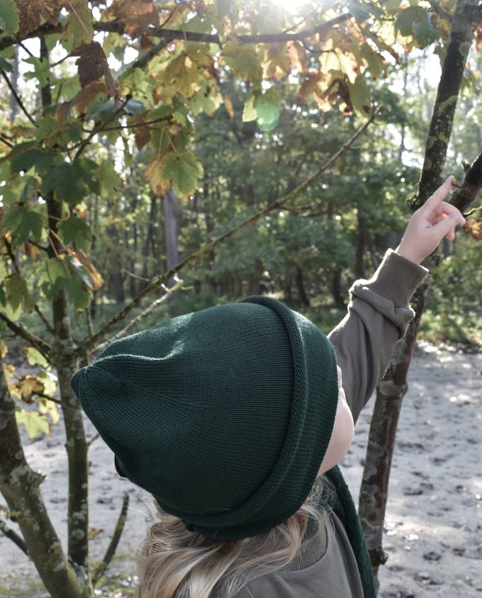 Bamboo beanie - green