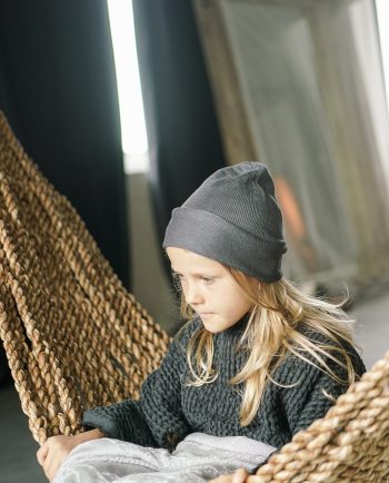 Bamboo beanie - Anthracite