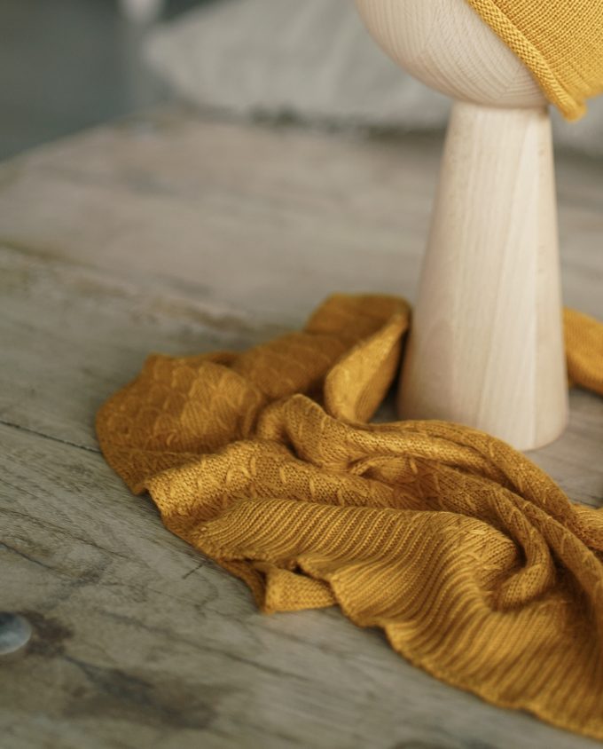 bamboo scarf - ochre