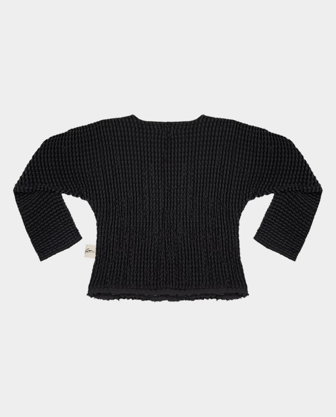 linen sweater - anthracite