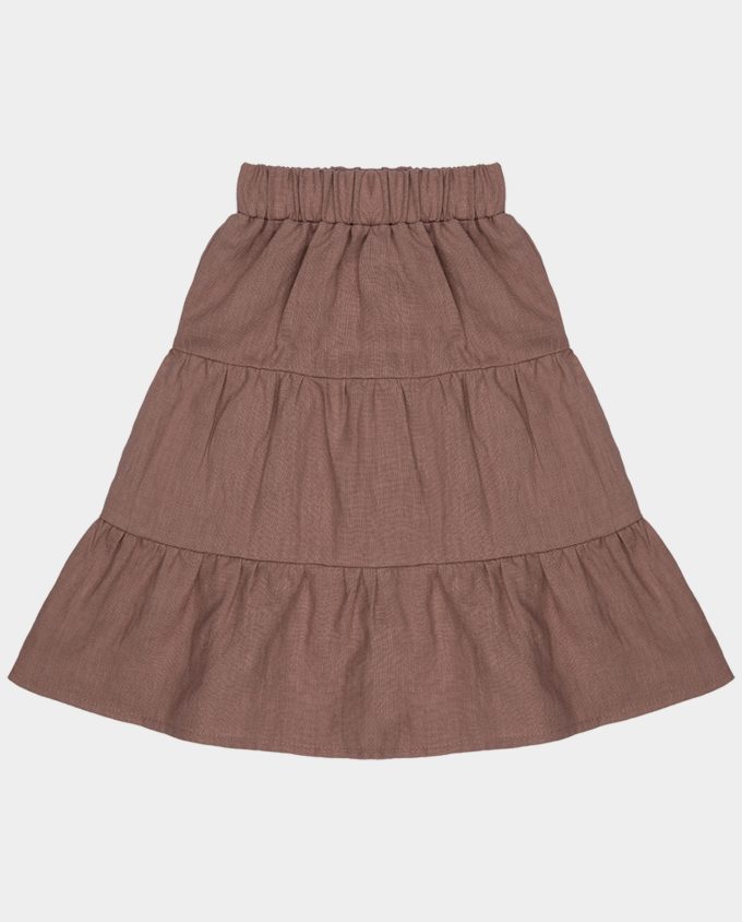 Linen skirt - Blush