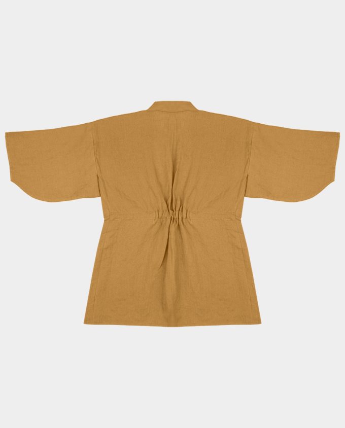 Linen kimono - Ochre