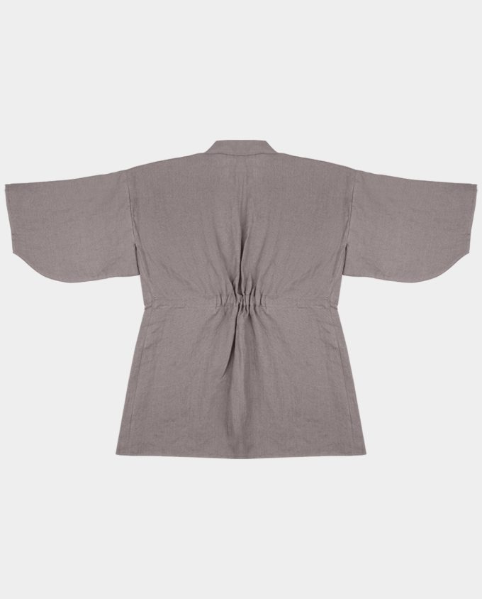 Linen kimono - Grey