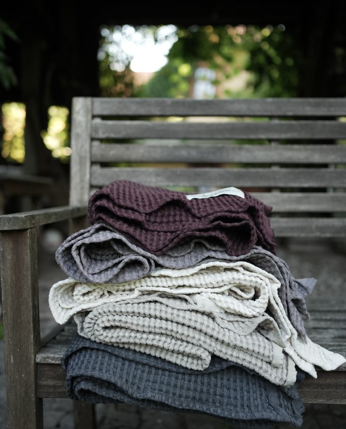 Linen Blanket XL - Aubergine